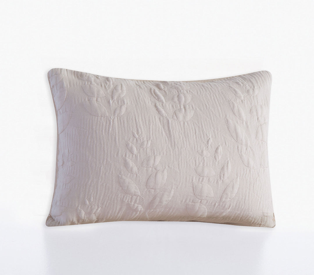 Σετ Μαξιλαροθήκες Διακοσμητικές 2τμχ Βαμβακερές Εκρού Emily 52x72 Nef-Nef Homeware