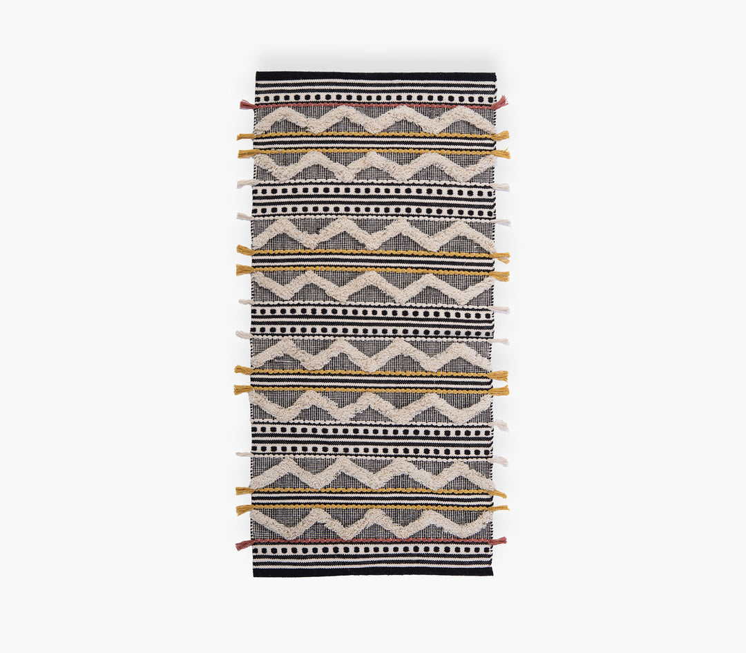 Χαλάκι Κουζίνας Βαμβακερό Με Γεωμετρικό Σχέδιο Ventor 70Χ140cm Nef-Nef Homeware