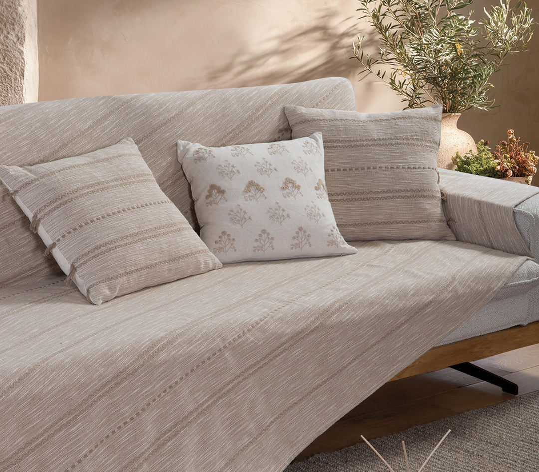 Ριχτάρι Τετραθέσιου Καναπέ Μπεζ Bleeze 180Χ350cm Nef-Nef Homeware