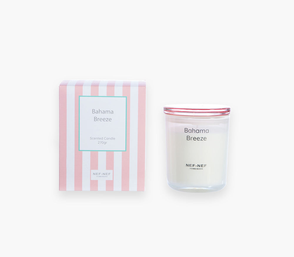 Αρωματικό Κερί Ροζ Bahama Breeze 270gr Nef-Nef Homeware