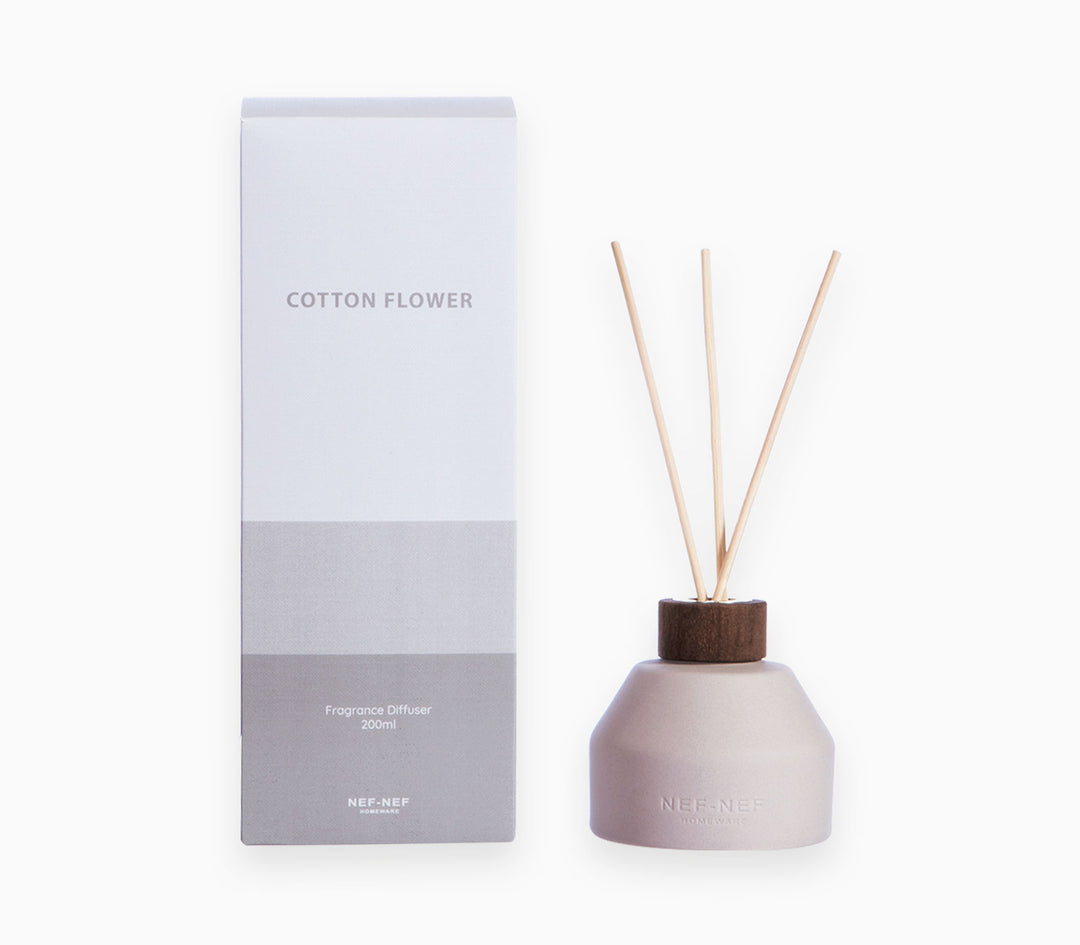 Αρωματικό Χώρου Στικς Γκρι Cotton Flower 200ml Nef-Nef Homeware
