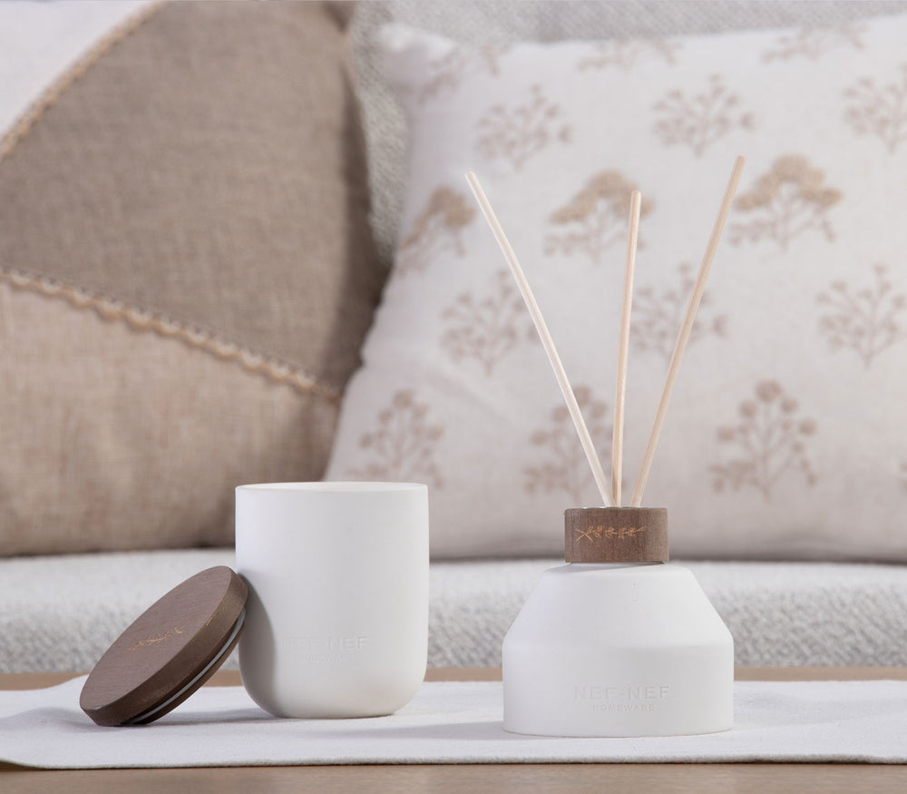 Αρωματικό Κερί Sand Rose Teakwood 200gr Nef-Nef Homeware