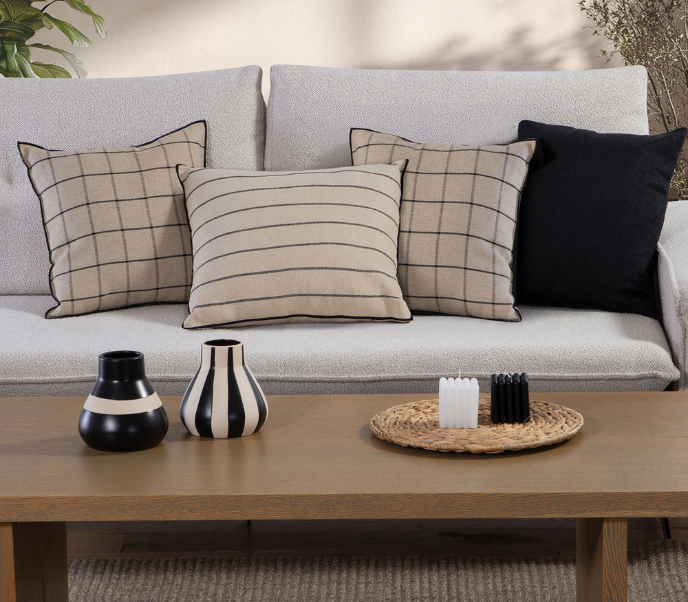 Διακοσμητικό Μαξιλάρι Μαύρο Unite 40X40cm Nef-Nef Homeware