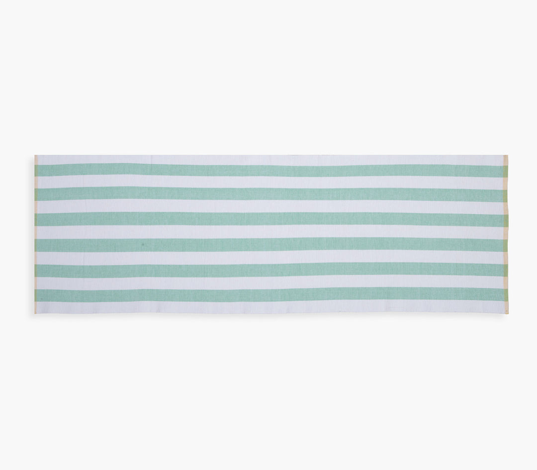 Τραβέρσα Μέντα Ριγέ Βαμβακερή Jeremy 45X140cm Nef-Nef Homeware