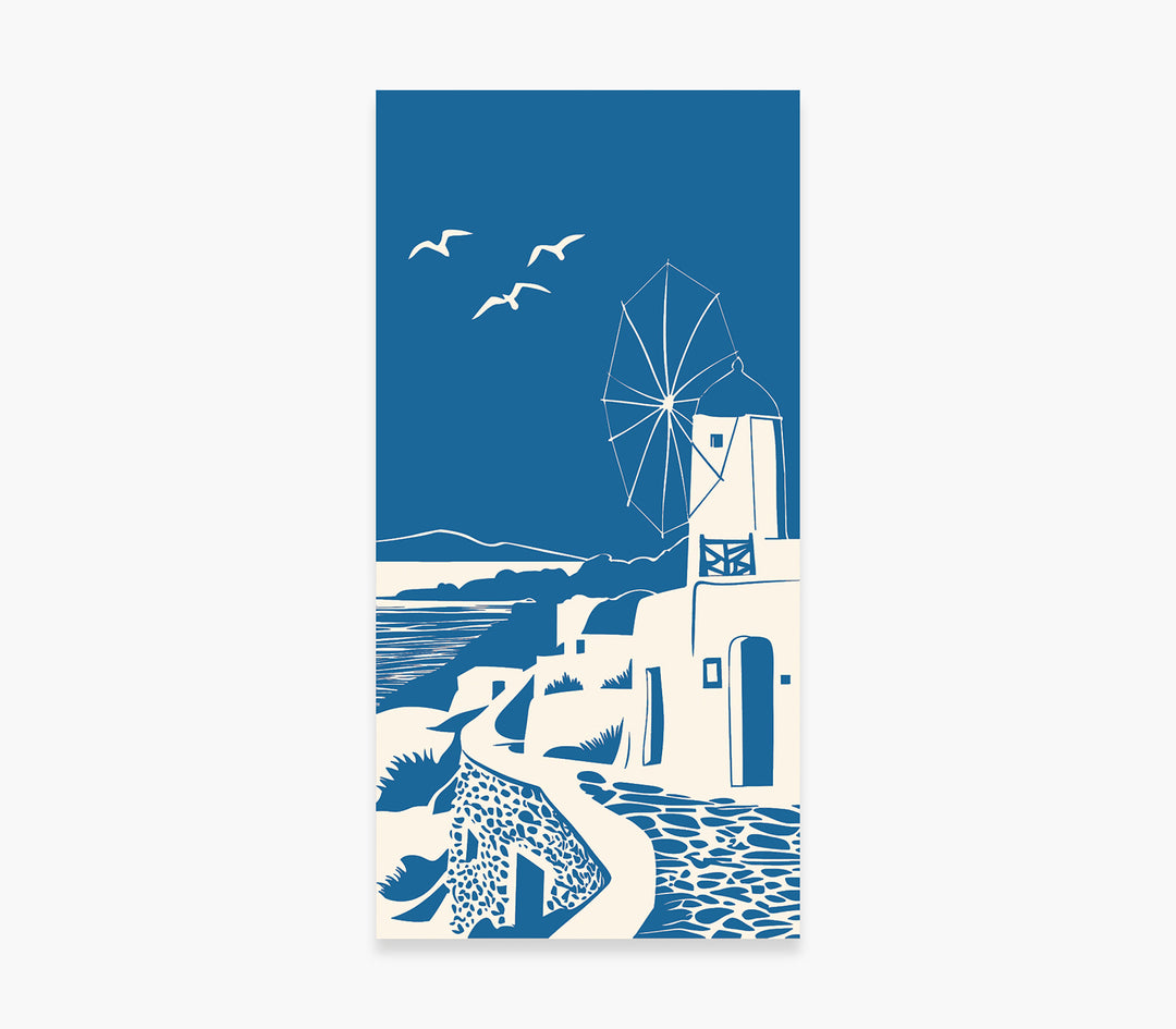 Πετσέτα Θαλάσσης Μπλε My Island Blue 80Χ160cm Nef-Nef Homeware