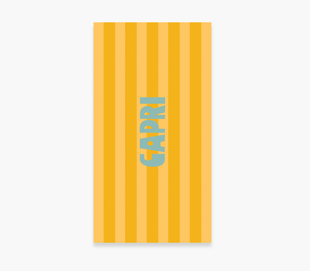 Πετσέτα Θαλάσσης Κίτρινη Capri 80Χ160cm Nef-Nef Homeware