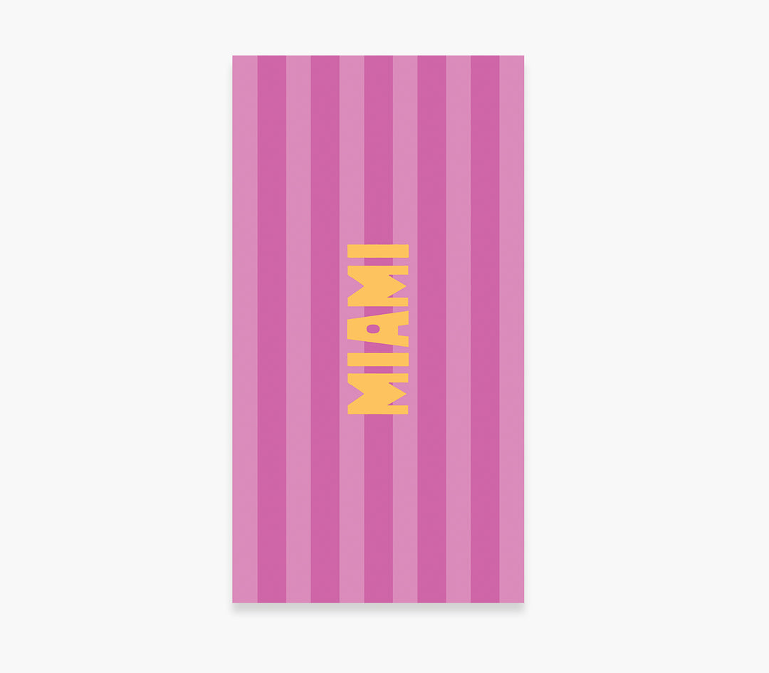 Πετσέτα Θαλάσσης Μωβ Miami 80Χ160cm Nef-Nef Homeware
