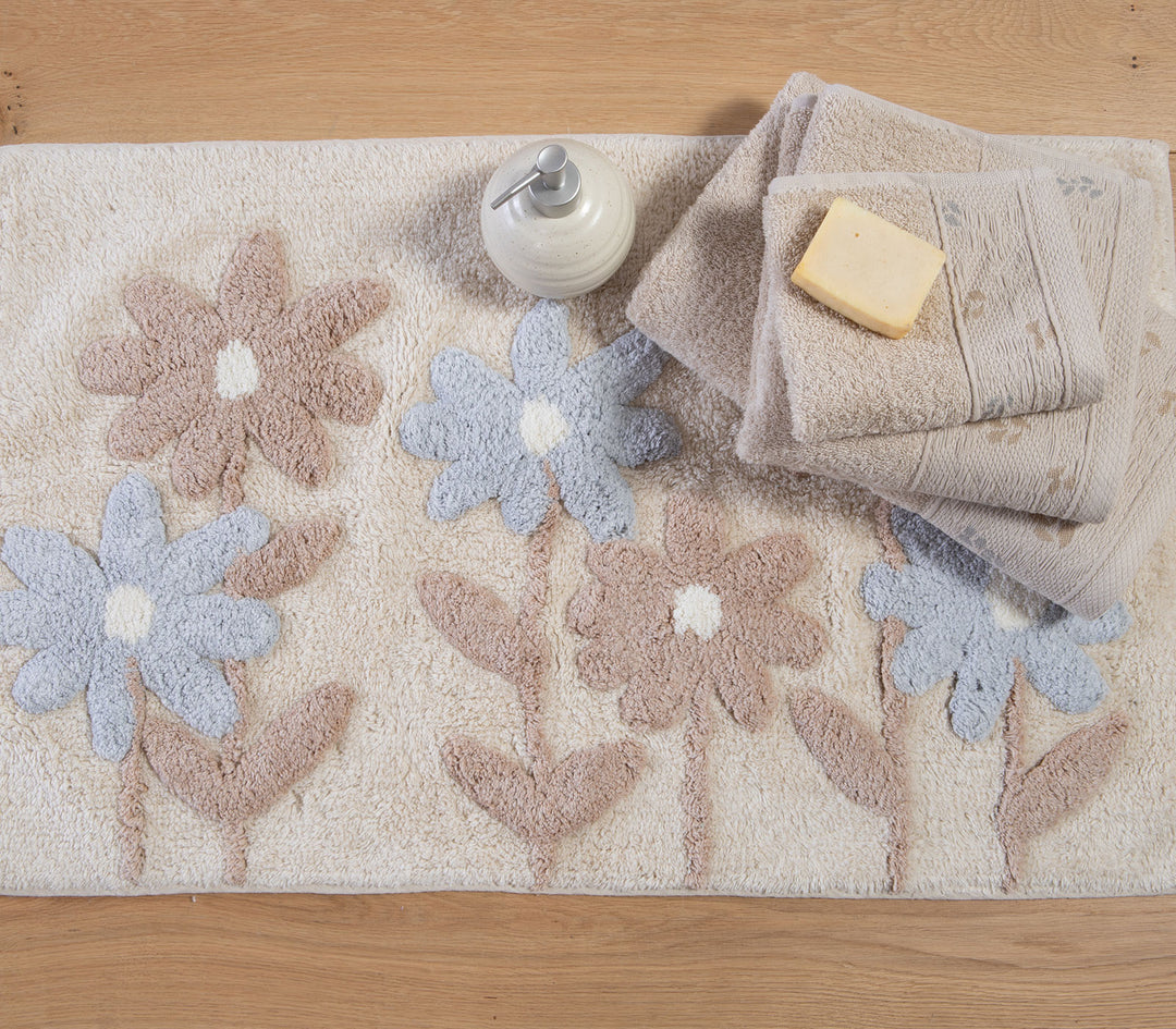 Ταπέτο Μπάνιου Μπεζ Βαμβακερό Dreamel 50X80cm Nef-Nef Homeware