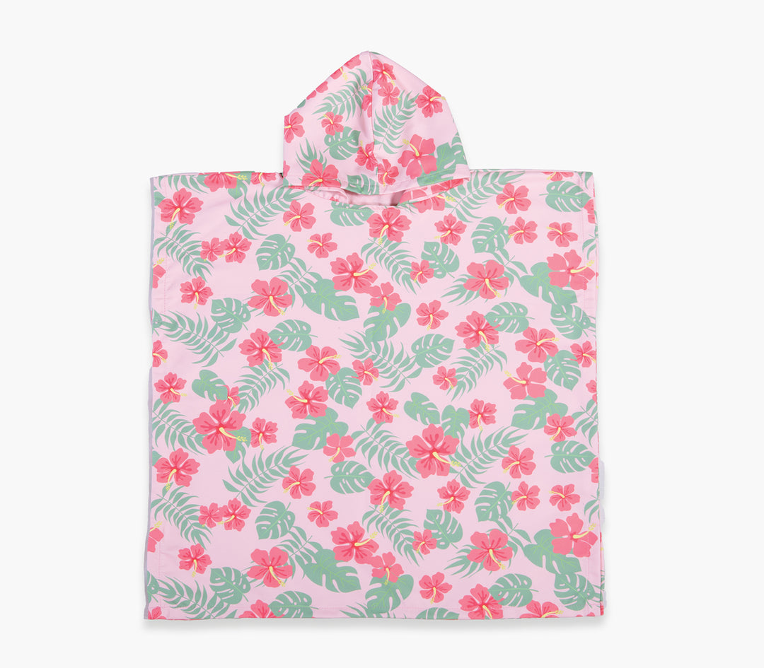 Παιδικό Πόντσο με Μικροΐνες Ροζ Lets Go Tropic 65Χ65cm Nef-Nef Homeware