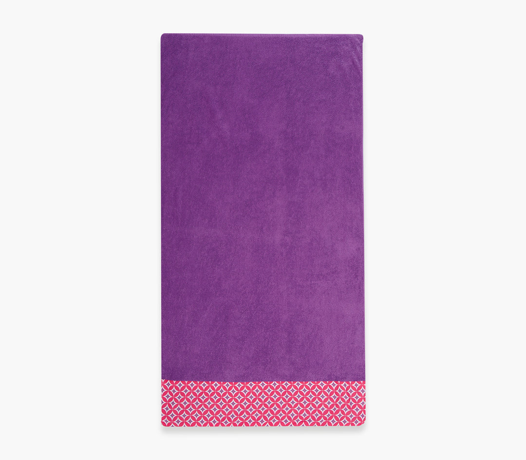 Μονόχρωμη Πετσέτα Θαλάσσης Μωβ Digital 90X170cm Nef-Nef Homeware