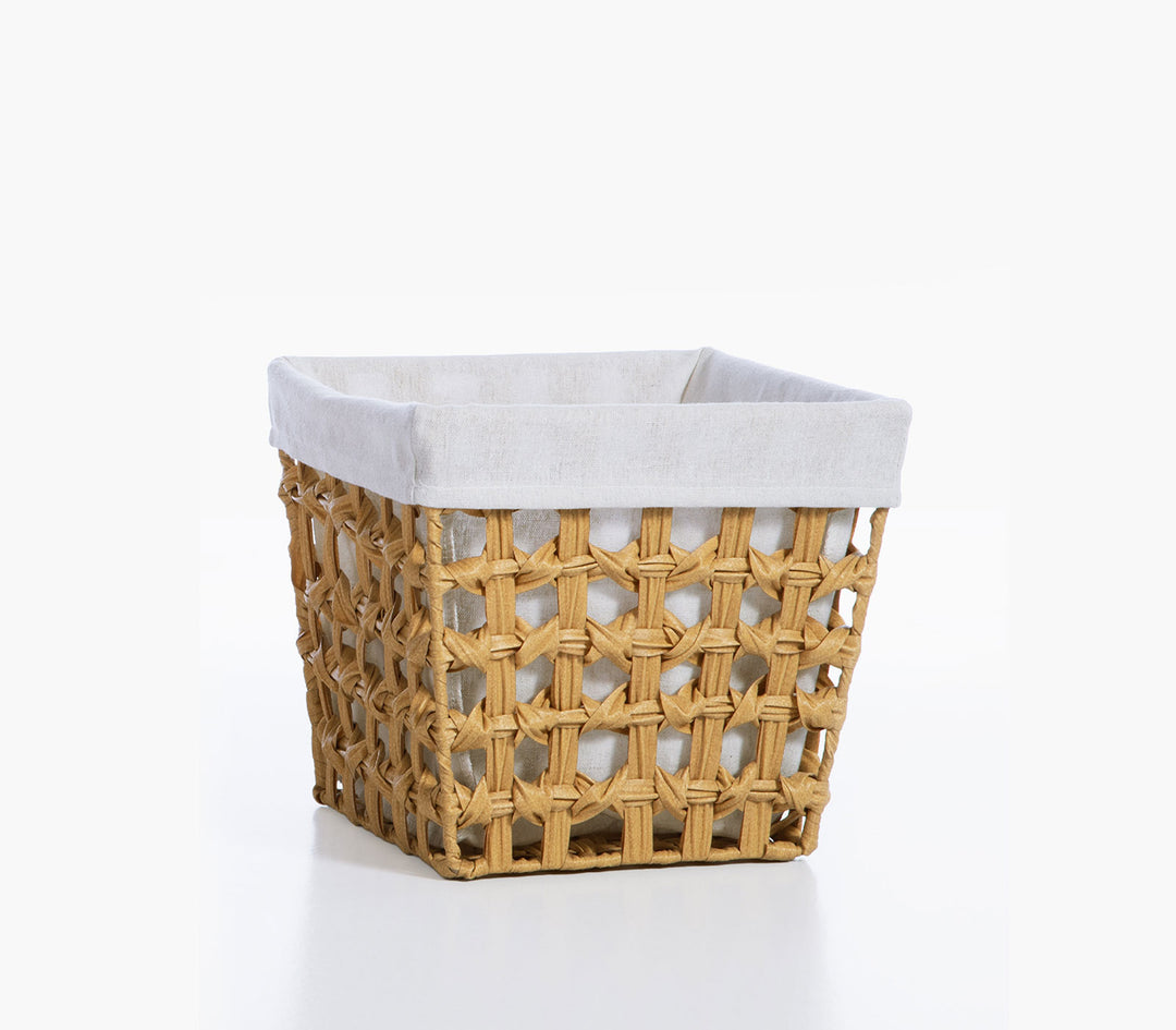 Καλάθι Μπεζ από Πολυπροπυλένιο Verde 27X27X25cm Nef-Nef Homeware