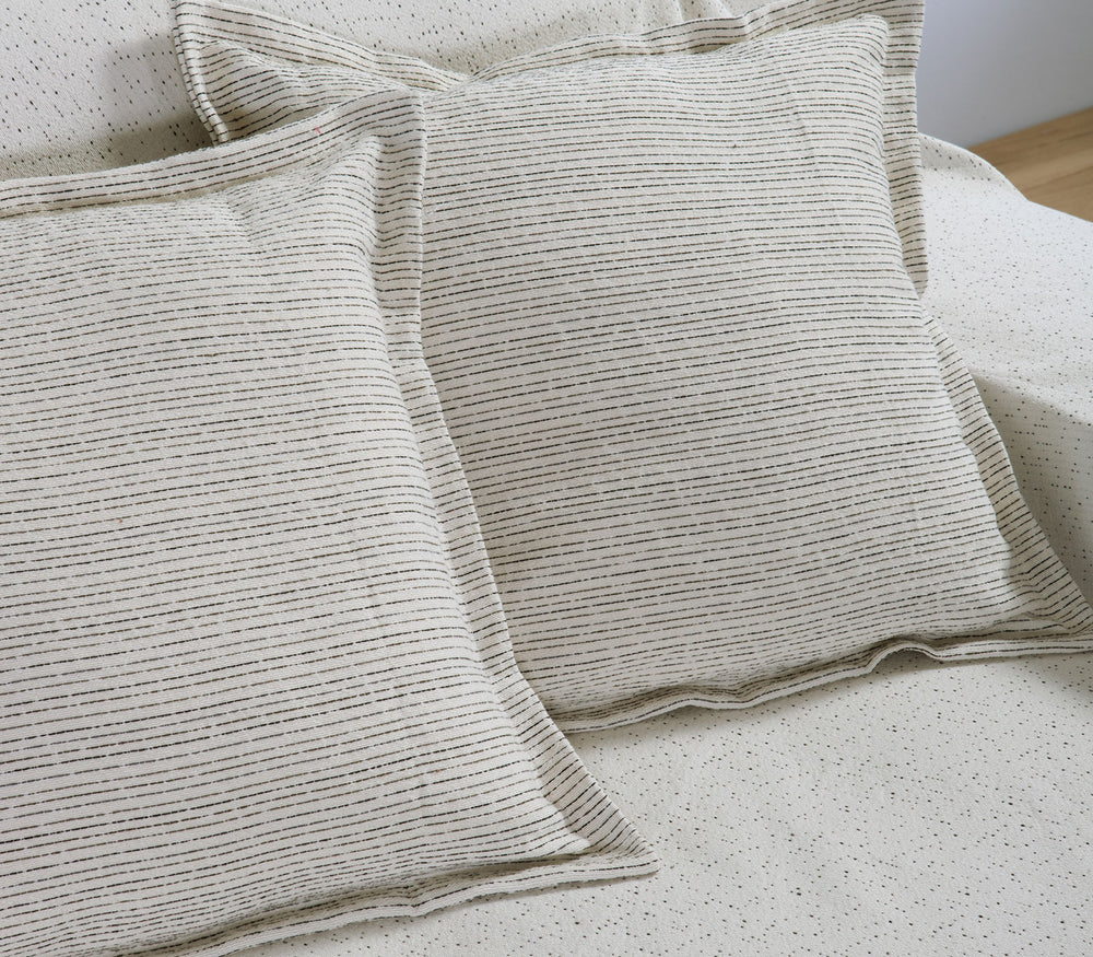 Διακοσμητικό Μαξιλάρι Εκρού/Μαύρο Malta 26 40X55cm Nef-Nef Homeware