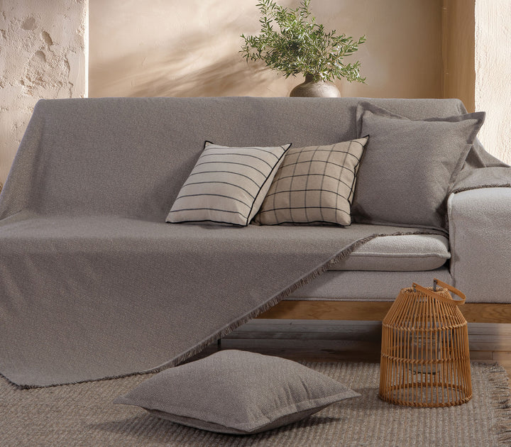 Ριχτάρι Πολυθρόνας Γκρι Loen 170X180cm Nef-Nef Homeware