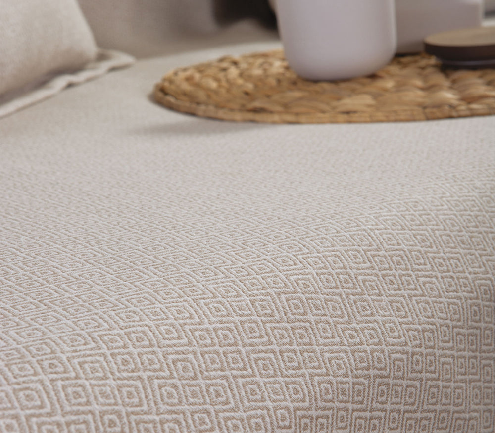 Ριχτάρι Τριθέσιου Καναπέ Μπεζ Loen 170X300cm Nef-Nef Homeware