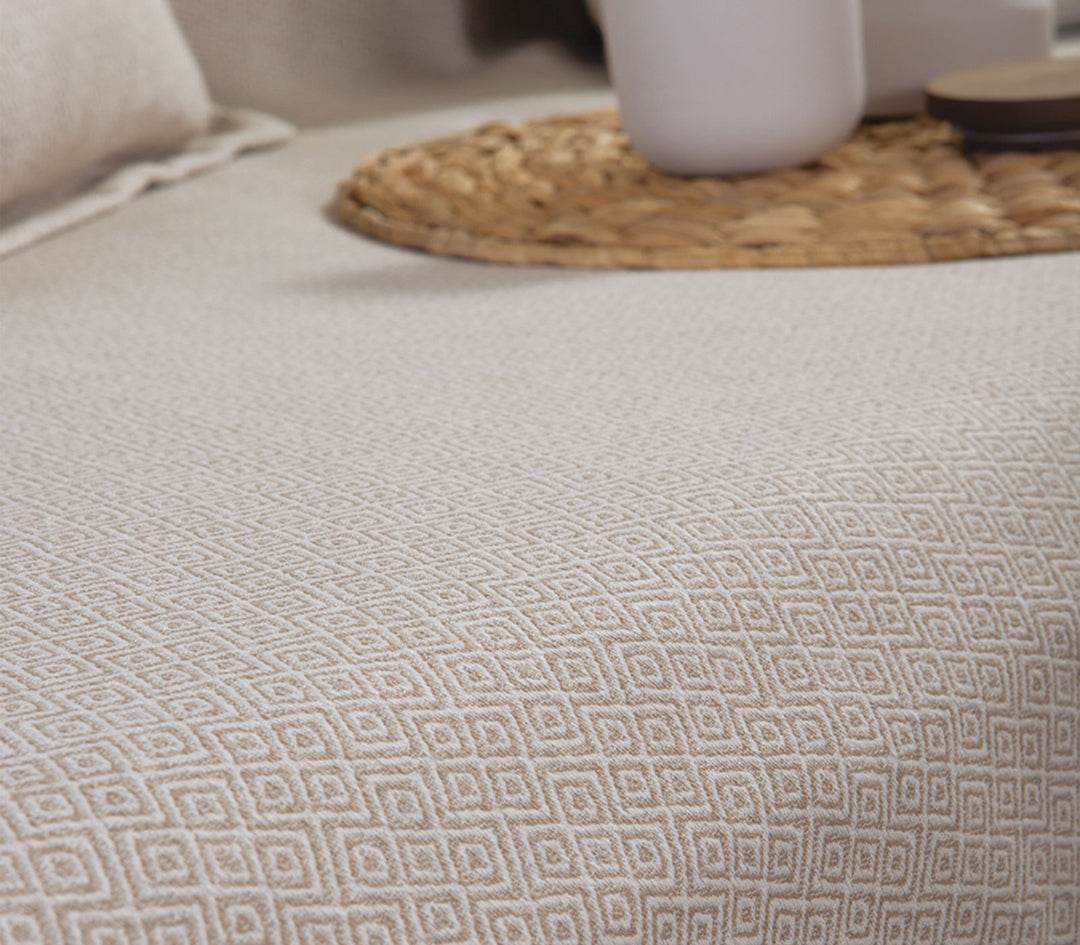 Ριχτάρι Διθέσιου Καναπέ Μπεζ Loen 170X250cm Nef-Nef Homeware