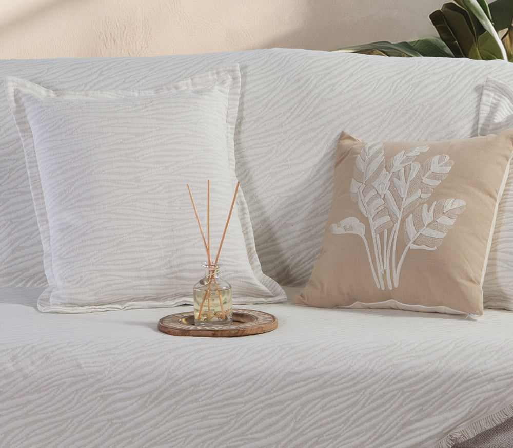 Διακοσμητικό Μαξιλάρι Εκρού Zebra 50X50cm Nef-Nef Homeware