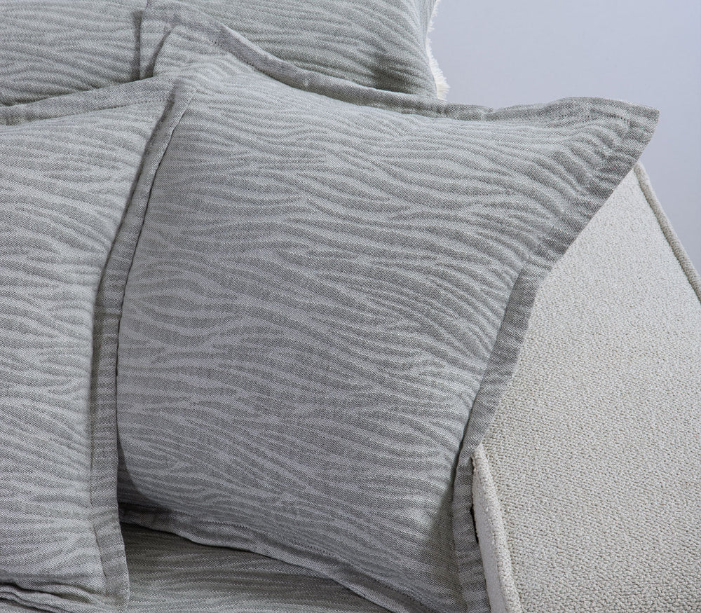 Διακοσμητικό Μαξιλάρι Γκρι Zebra 50X50cm Nef-Nef Homeware