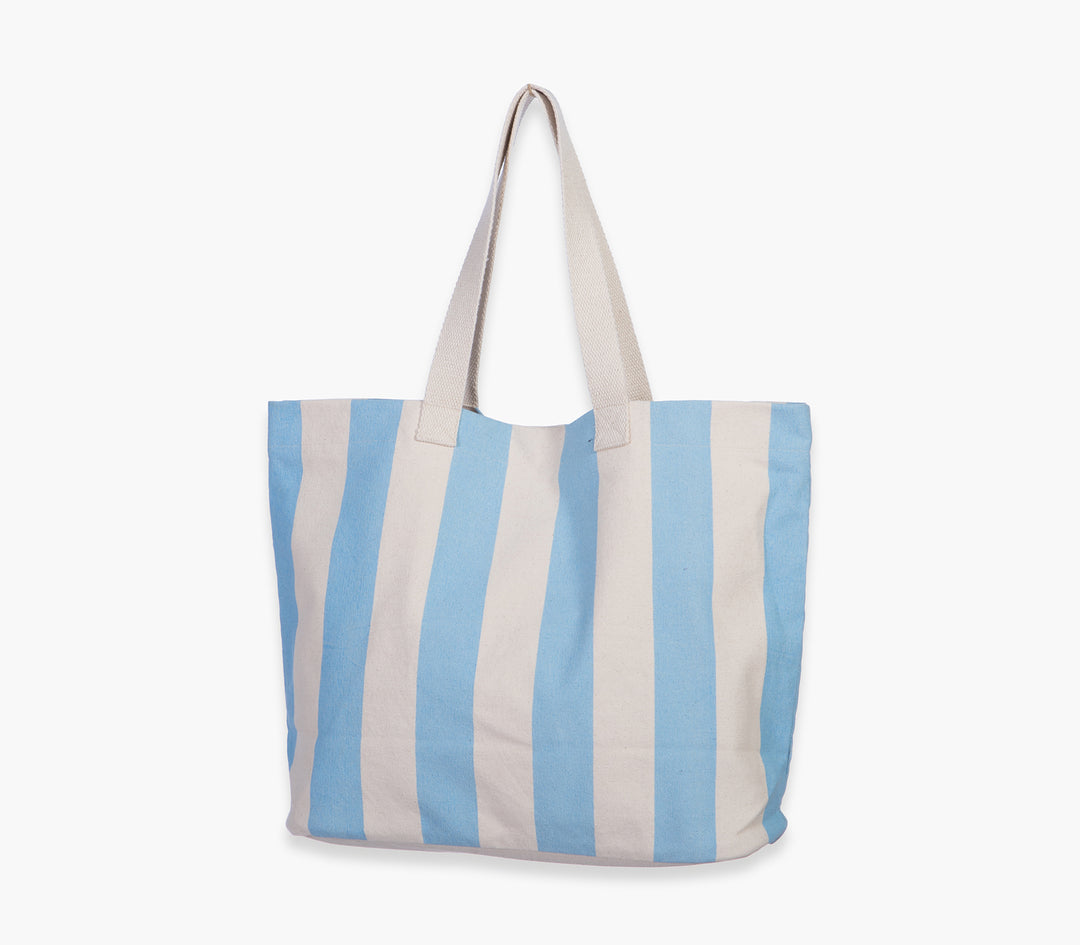 Τσάντα Θαλάσσης Βαμβακερή Ανοιχτό Μπλε Portofino 52X38X15cm Nef-Nef Homeware