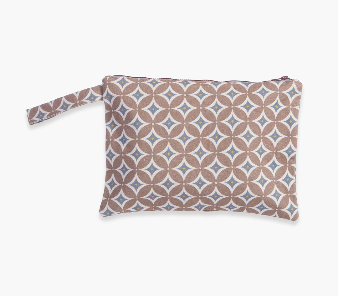 Τσαντάκι Θαλάσσης Καφέ Sparkle 33X23cm Nef-Nef Homeware