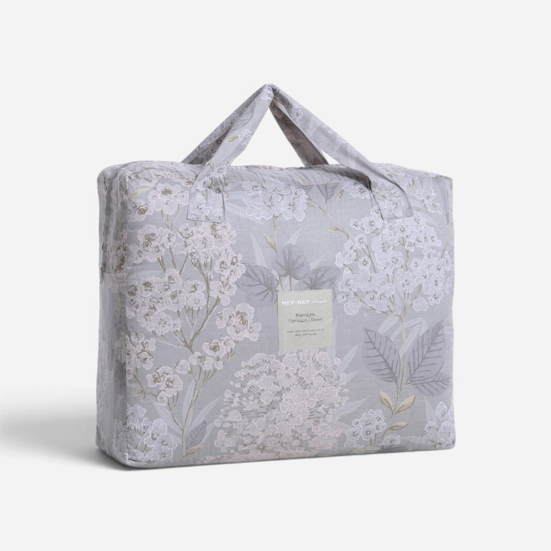 Πάπλωμα Υπέρδιπλο Βαμβακοσατέν Γκρι Darling Nef-Nef Homeware