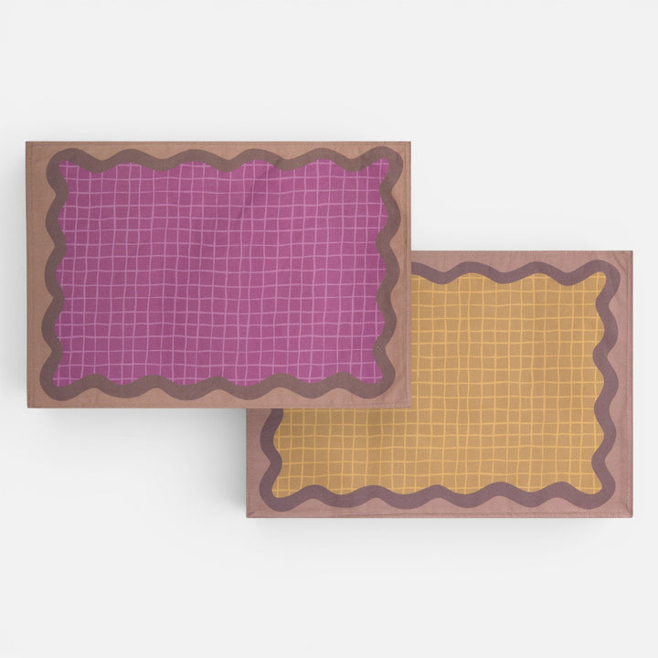 Σουπλά Διπλής Όψης Μωβ-Κίτρινο Frame Nef-Nef Homeware