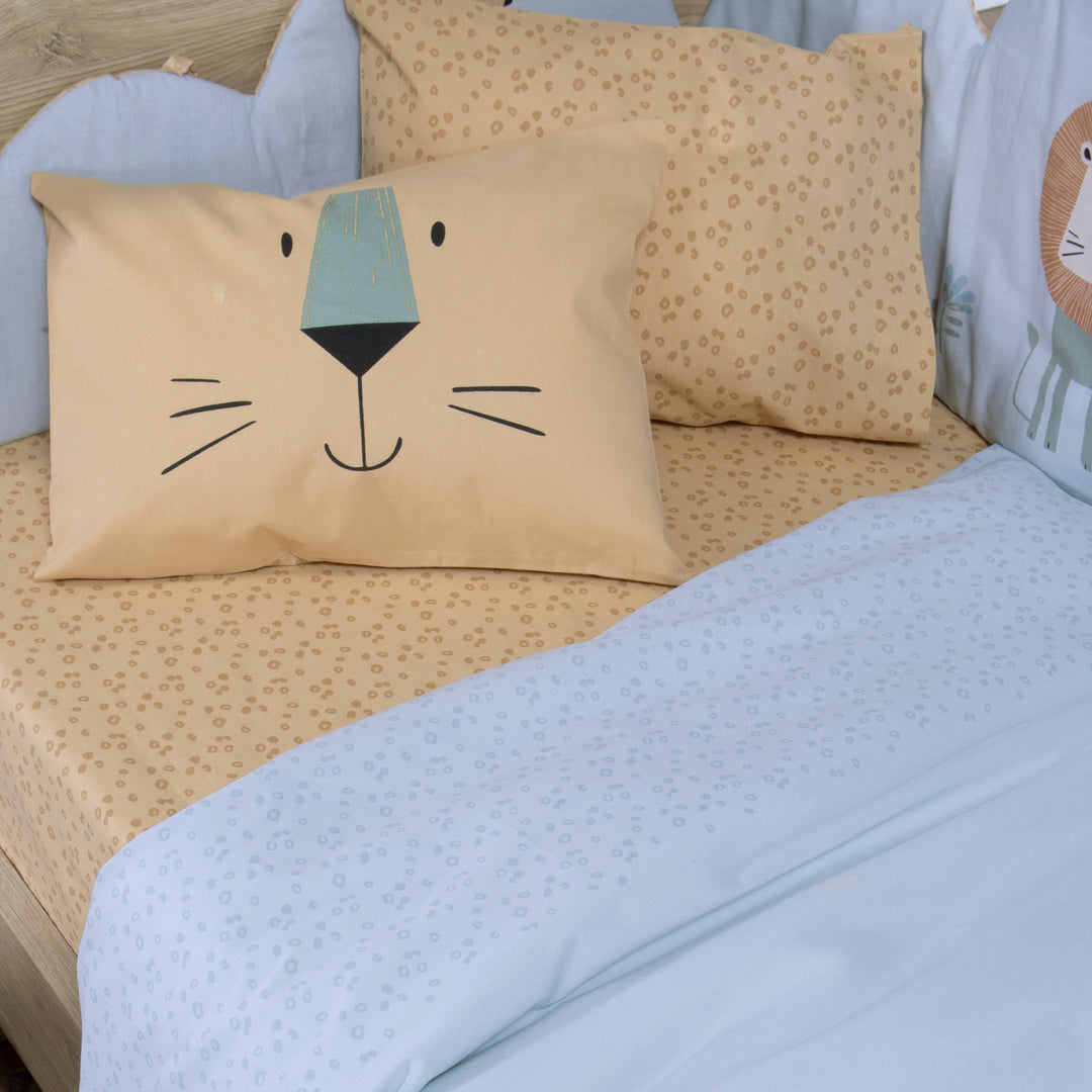 Σετ Σεντόνια Κούνιας Μπλε Wild Company Nef-Nef Homeware