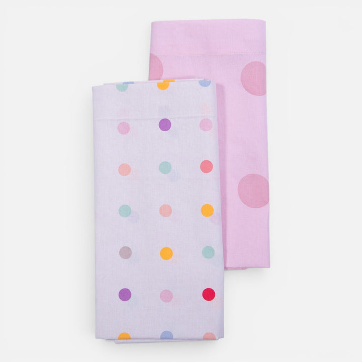 Σετ Σεντόνια Λίκνου Εκρού-Ροζ Dots Nef-Nef Homeware