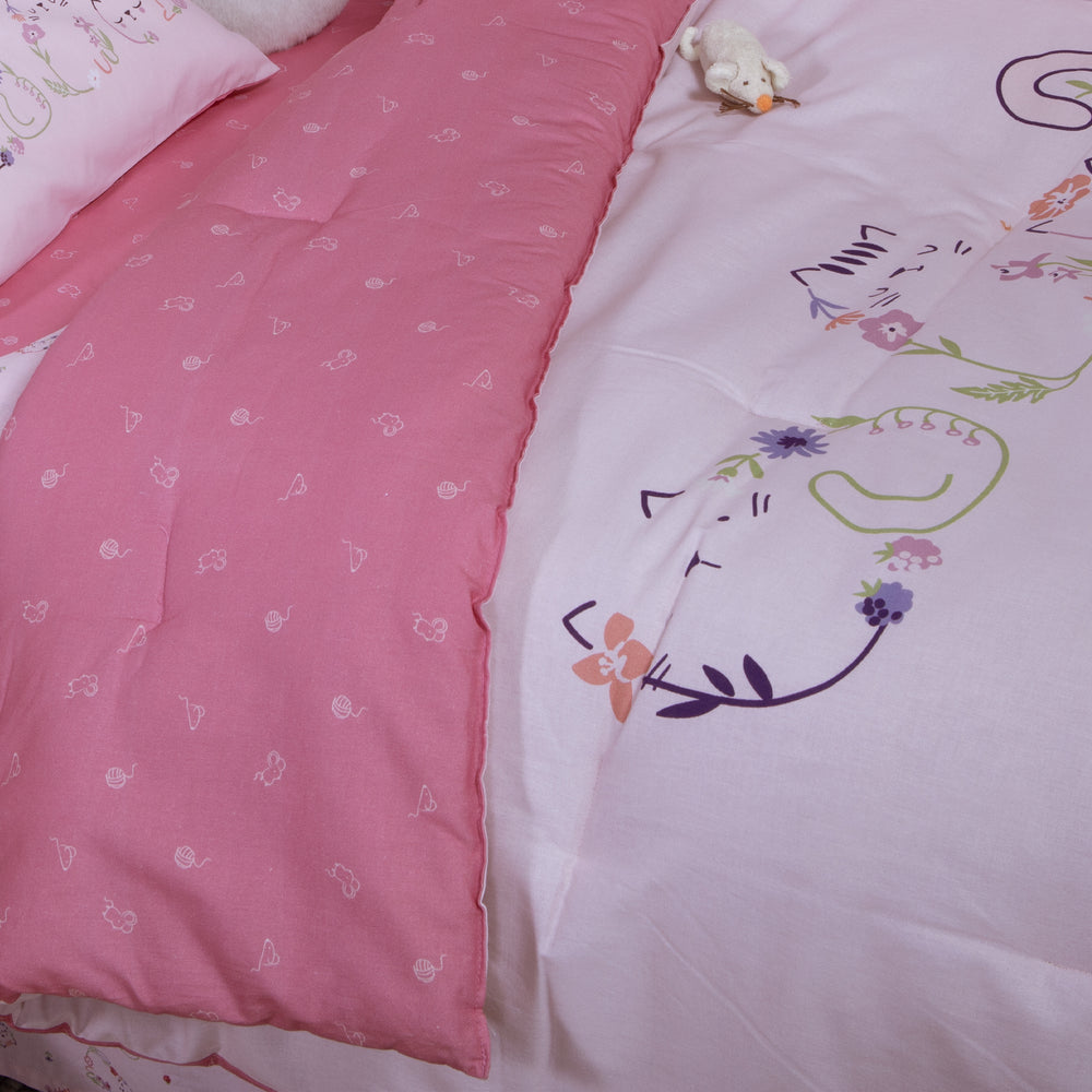 Πάπλωμα Βρεφικό Ροζ Cats are Perfect Nef-Nef Homeware
