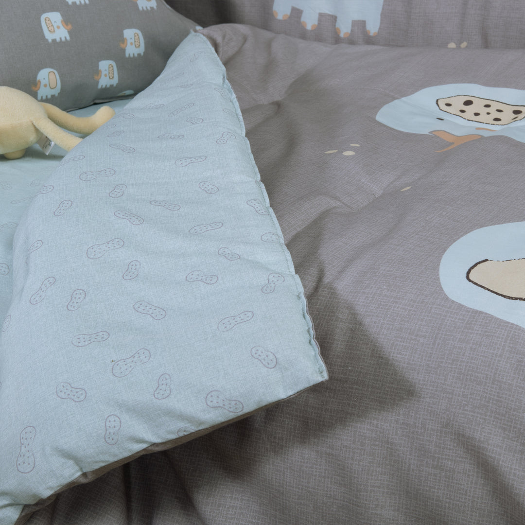 Πάπλωμα Βρεφικό Γκρι Elephants Nef-Nef Homeware