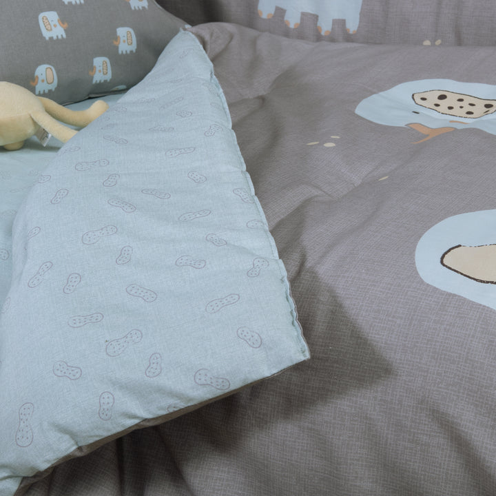 Πάπλωμα Βρεφικό Γκρι Elephants Nef-Nef Homeware