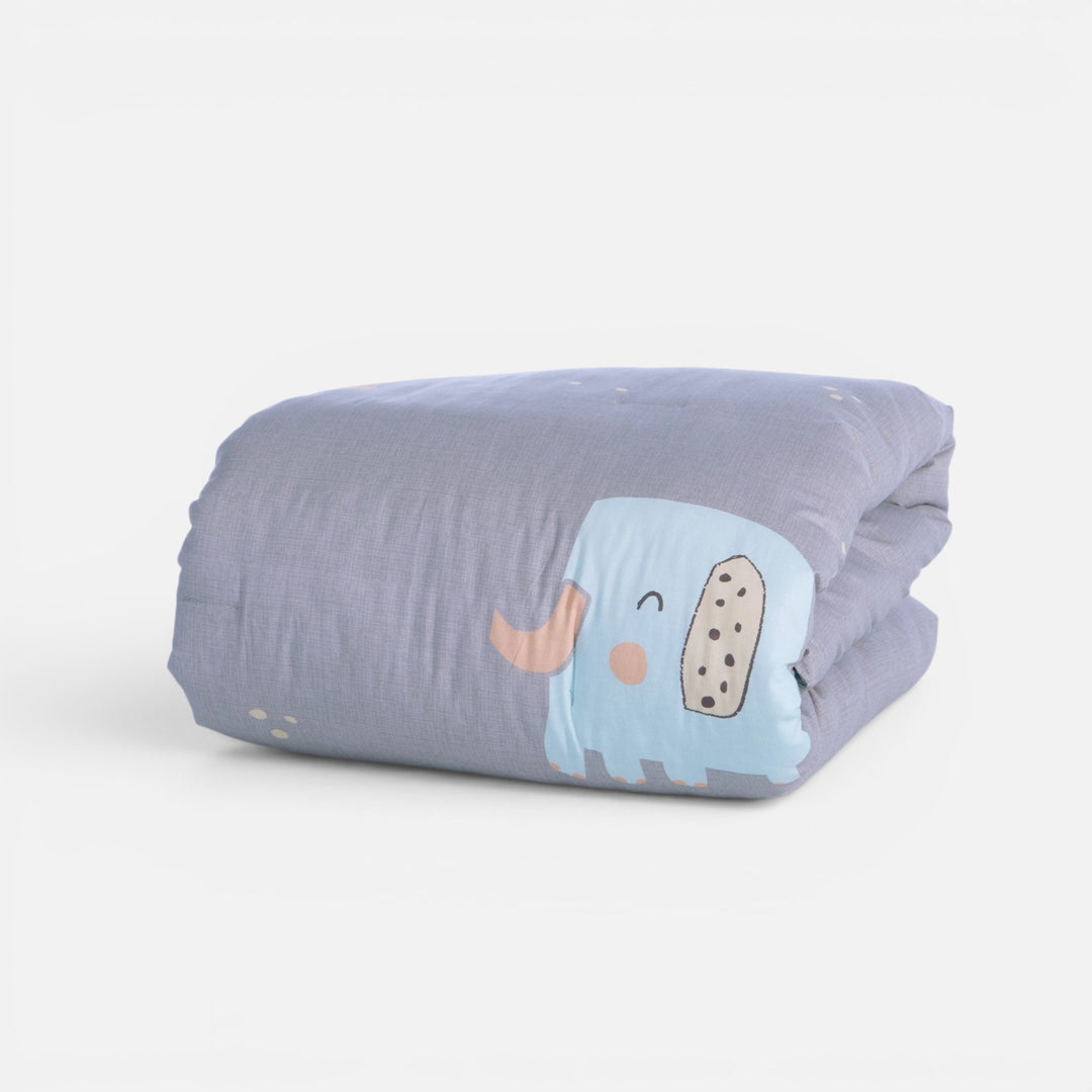 Πάπλωμα Βρεφικό Γκρι Elephants Nef-Nef Homeware