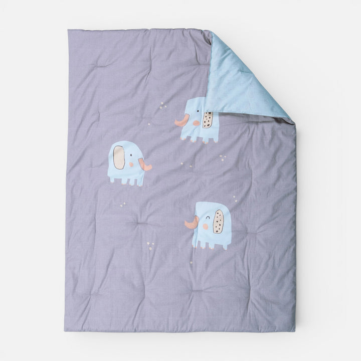 Πάπλωμα Βρεφικό Γκρι Elephants Nef-Nef Homeware