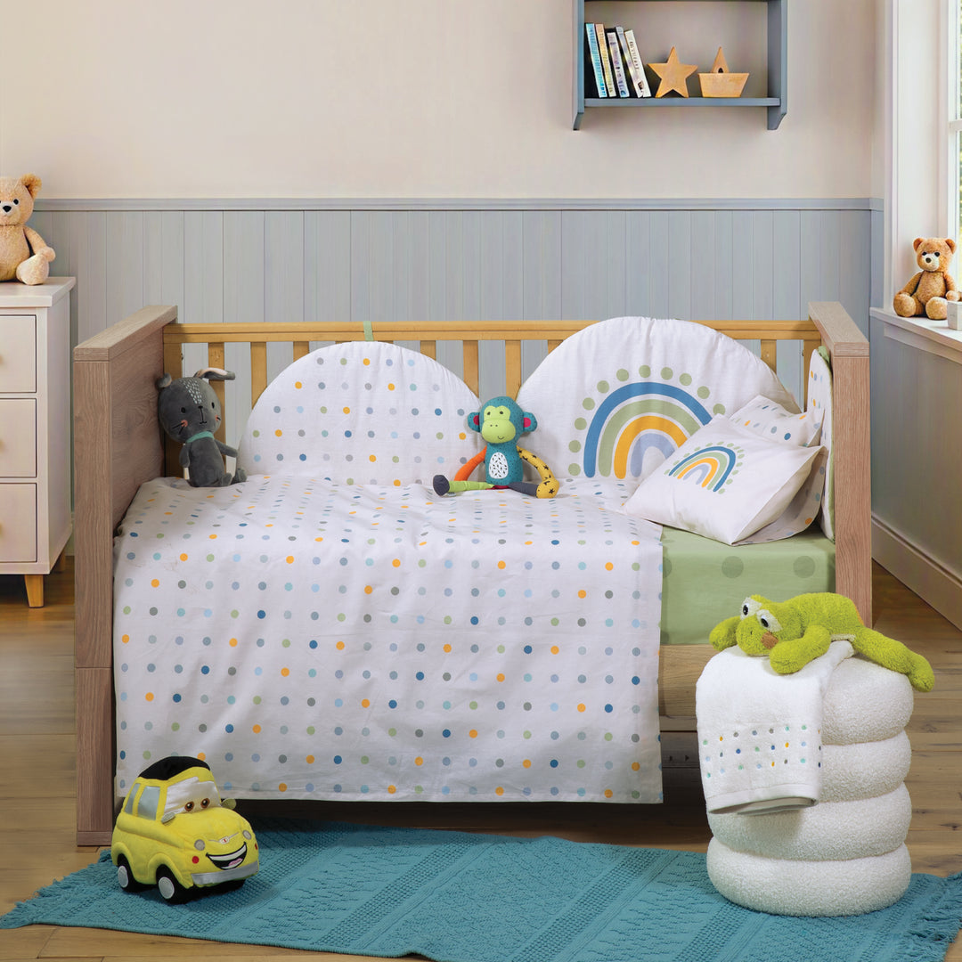 Πάντα Βρεφική Εκρού-Πράσινο Dots Nef-Nef Homeware