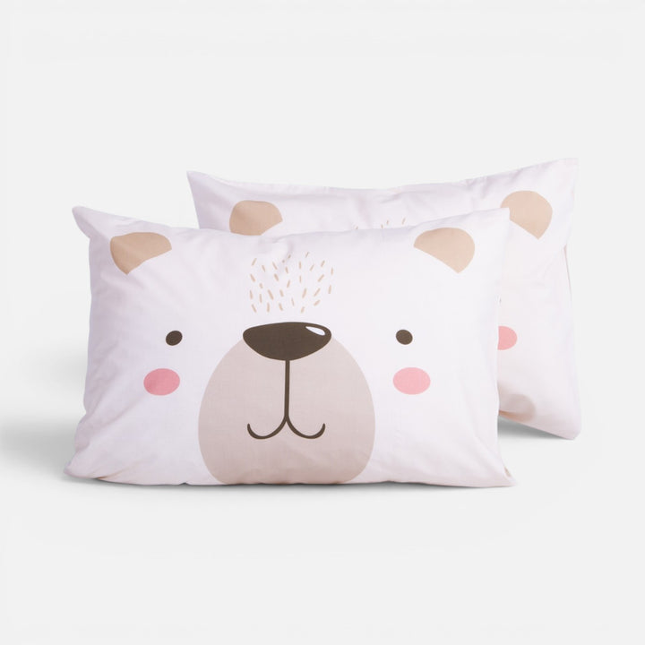 Μαξιλαροθήκη Ύπνου Παιδική Εκρού Happy Bear Nef-Nef Homeware
