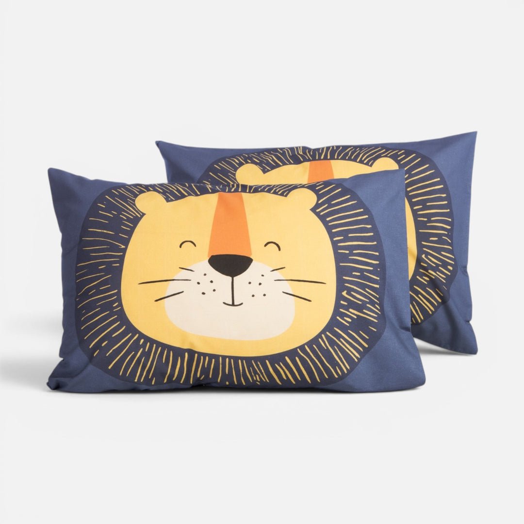 Μαξιλαροθήκη Ύπνου Παιδική Μπλε Happy Lion Nef-Nef Homeware