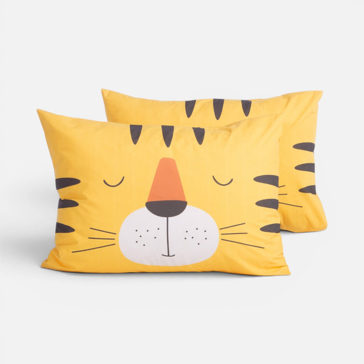Μαξιλαροθήκη Ύπνου Παιδική Κίτρινη Happy Tiger Nef-Nef Homeware