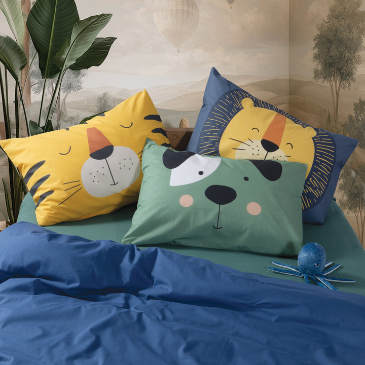Μαξιλαροθήκη Ύπνου Παιδική Πράσινη Happy Dog Nef-Nef Homeware