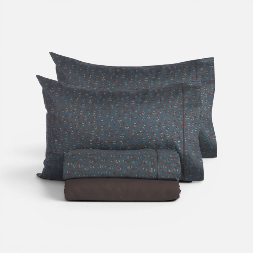 Σετ Σεντόνια King Size Βαμβακοσατέν Πετρόλ Jeniffer Nef-Nef Homeware