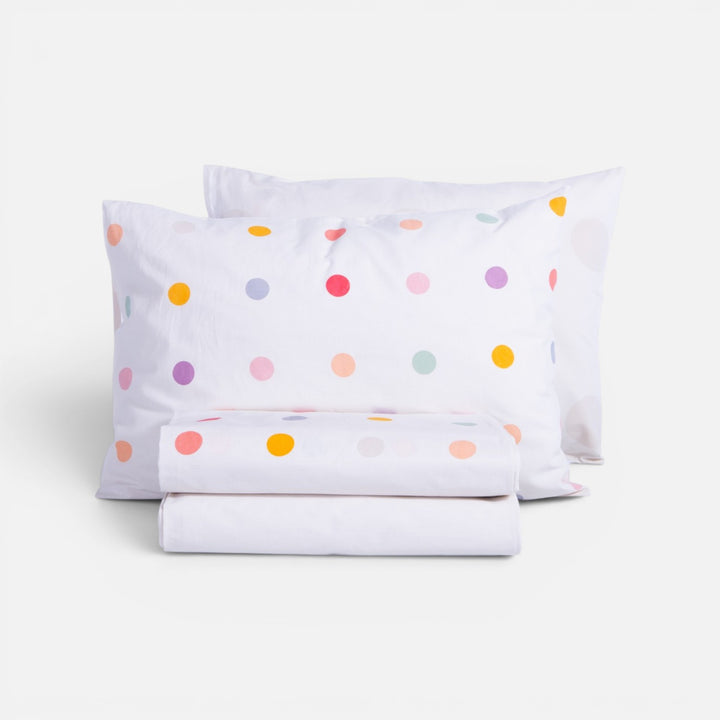 Σετ Σεντόνια Μονά Πουά Εκρού Dots Nef-Nef Homeware