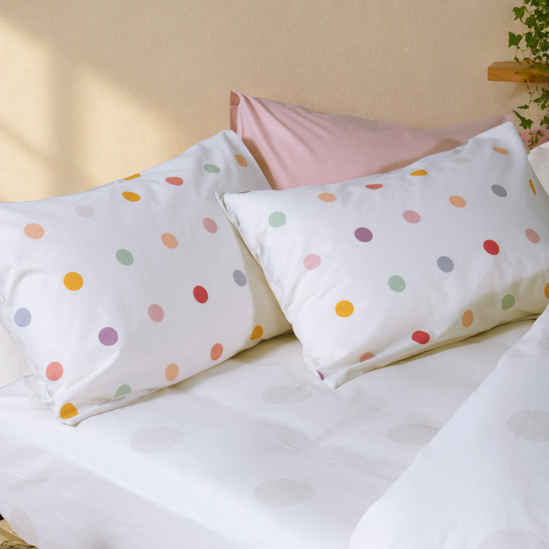 Σετ Σεντόνια Μονά Πουά Εκρού Dots Nef-Nef Homeware