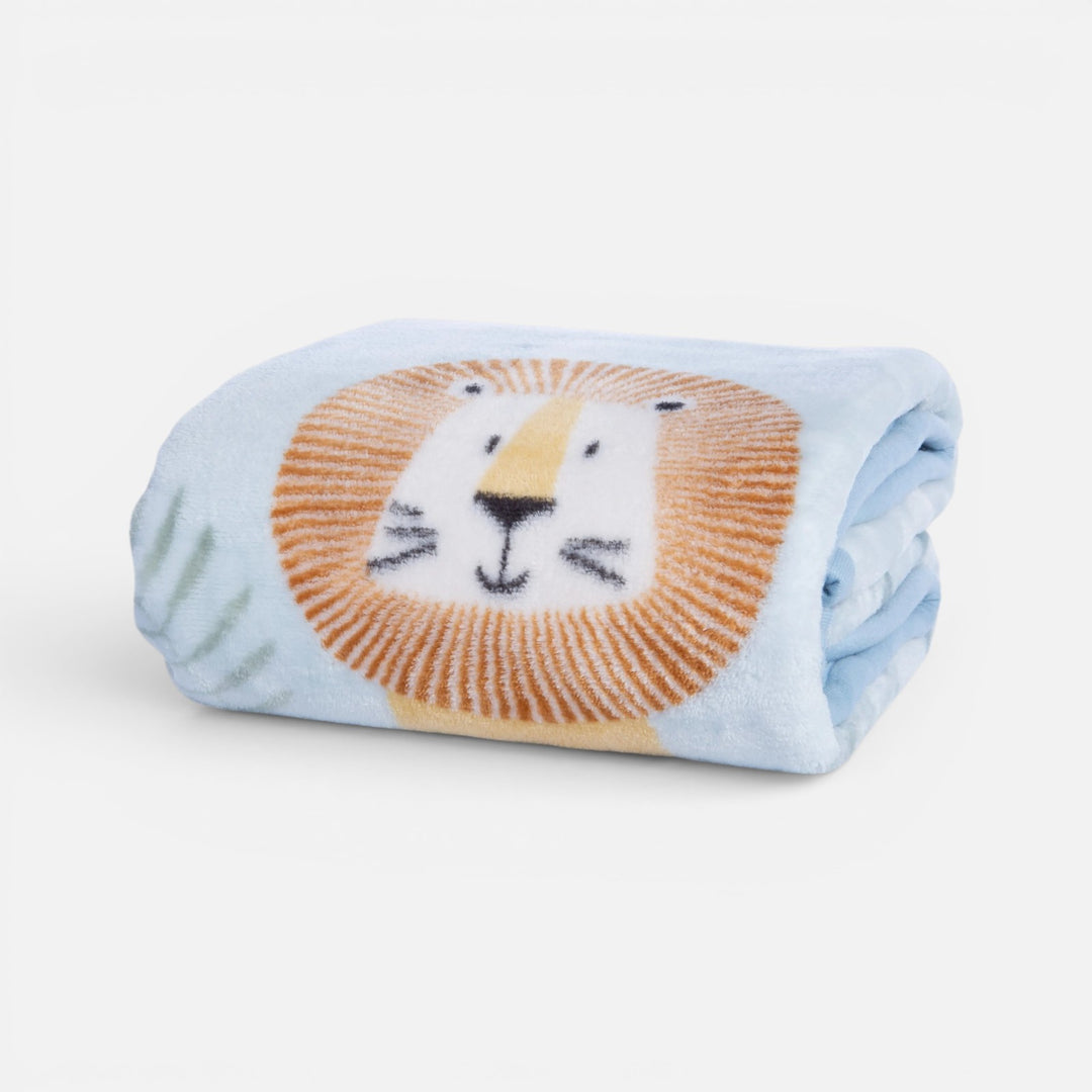 Κουβέρτα Κούνιας Βελουτέ Μπλε Wild Company Nef-Nef Homeware