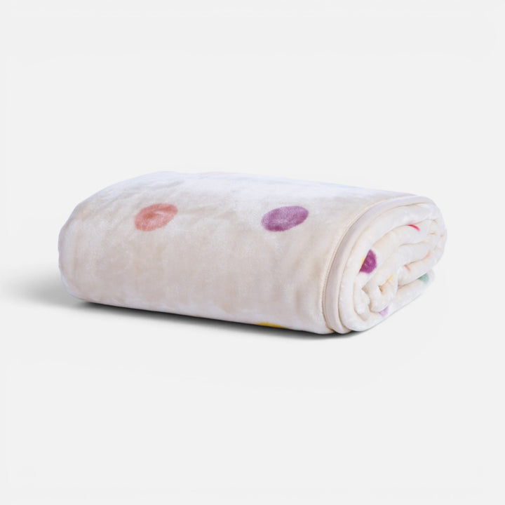 Κουβέρτα Μονή Πουά Εκρού Dots Nef-Nef Homeware