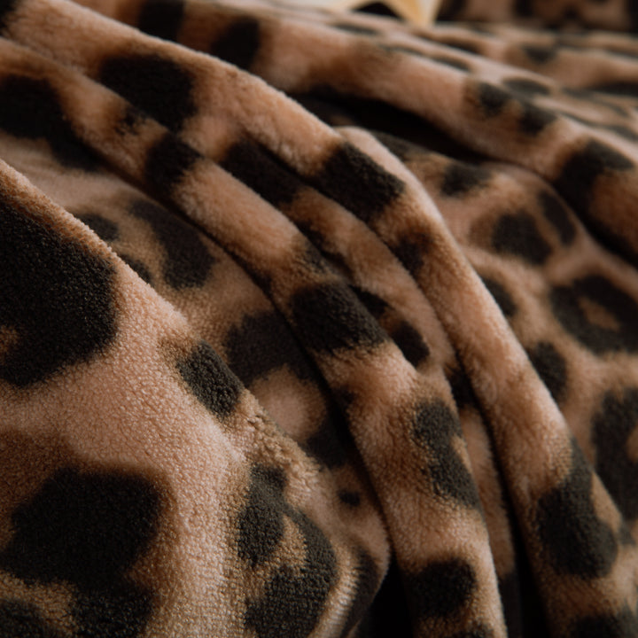 Κουβέρτα Καναπέ Fleece Λεοπάρ Cheetar Nef-Nef Homeware