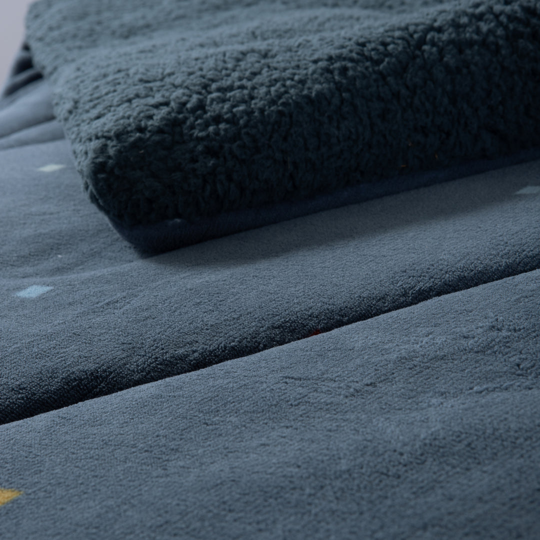 Κουβερτοπάπλωμα Μονό Πουά Μπλε Dots Blue Nef-Nef Homeware