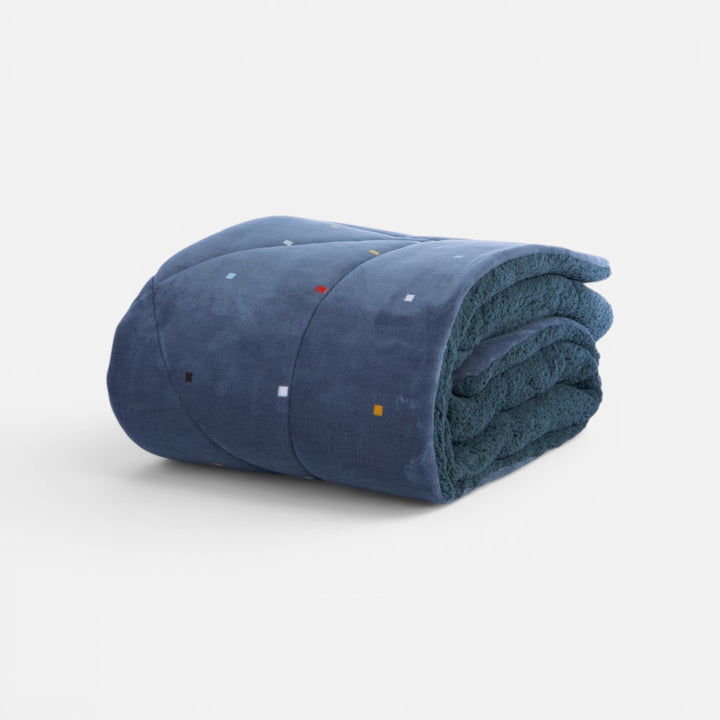 Κουβερτοπάπλωμα Μονό Πουά Μπλε Dots Blue Nef-Nef Homeware