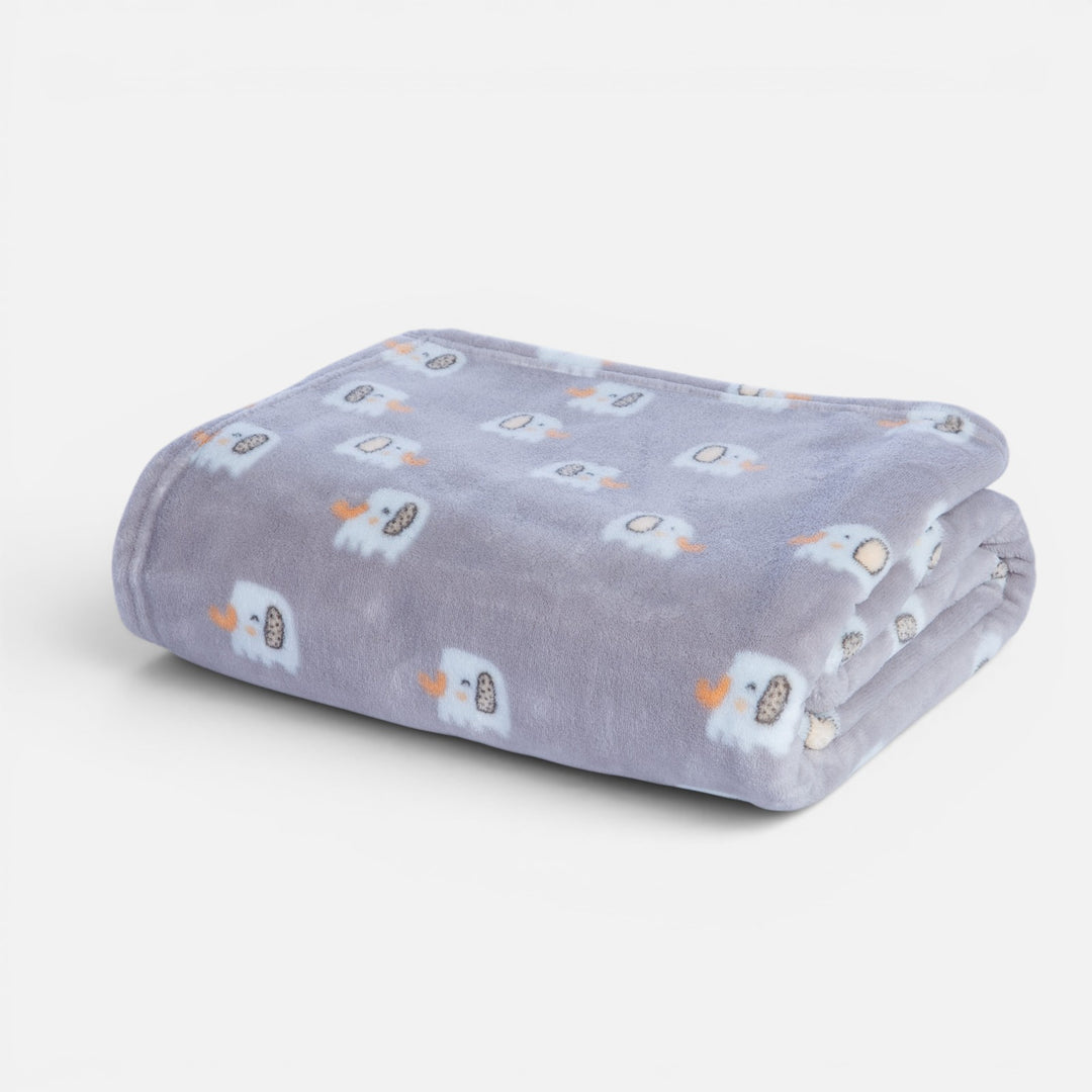 Κουβέρτα Κούνιας Fleece Γκρι Elephants Nef-Nef Homeware