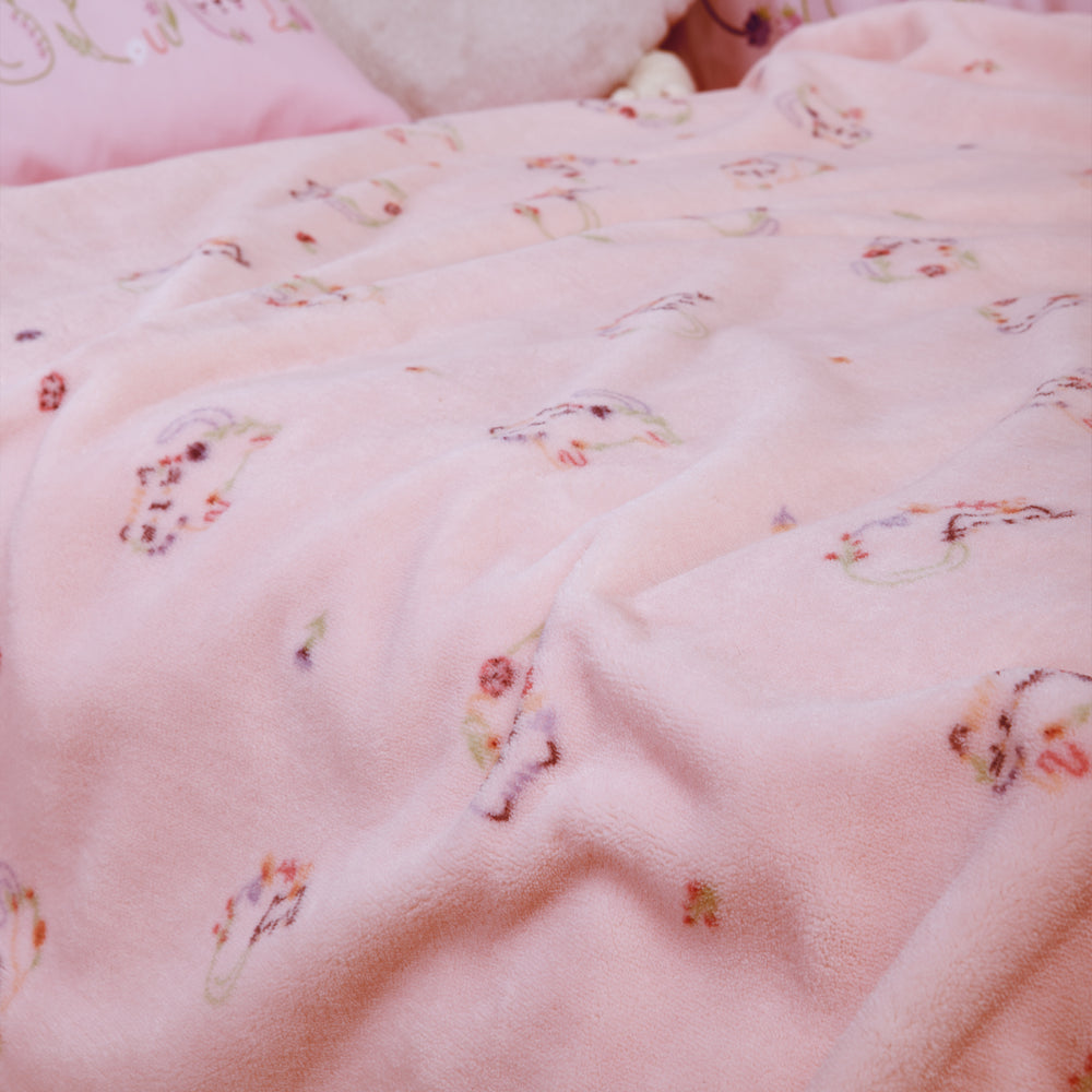 Κουβέρτα Κούνιας Fleece Ροζ Cats are Perfect Nef-Nef Homeware