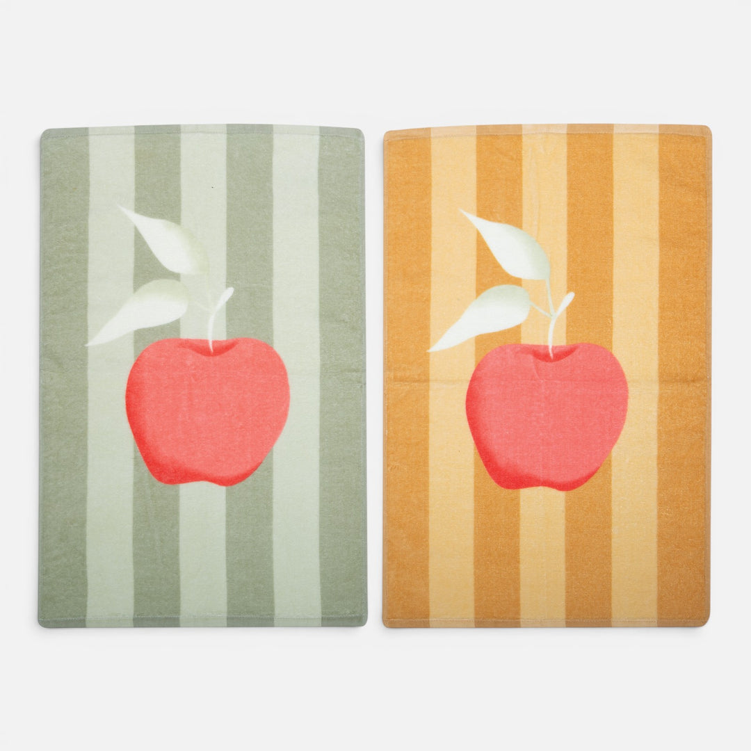 Ποτηρόπανο Βελουτέ Κίτρινο Sweet Apple Nef-Nef Homeware