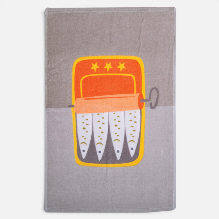 Ποτηρόπανο Βελουτέ Γκρι Sardines Nef-Nef Homeware