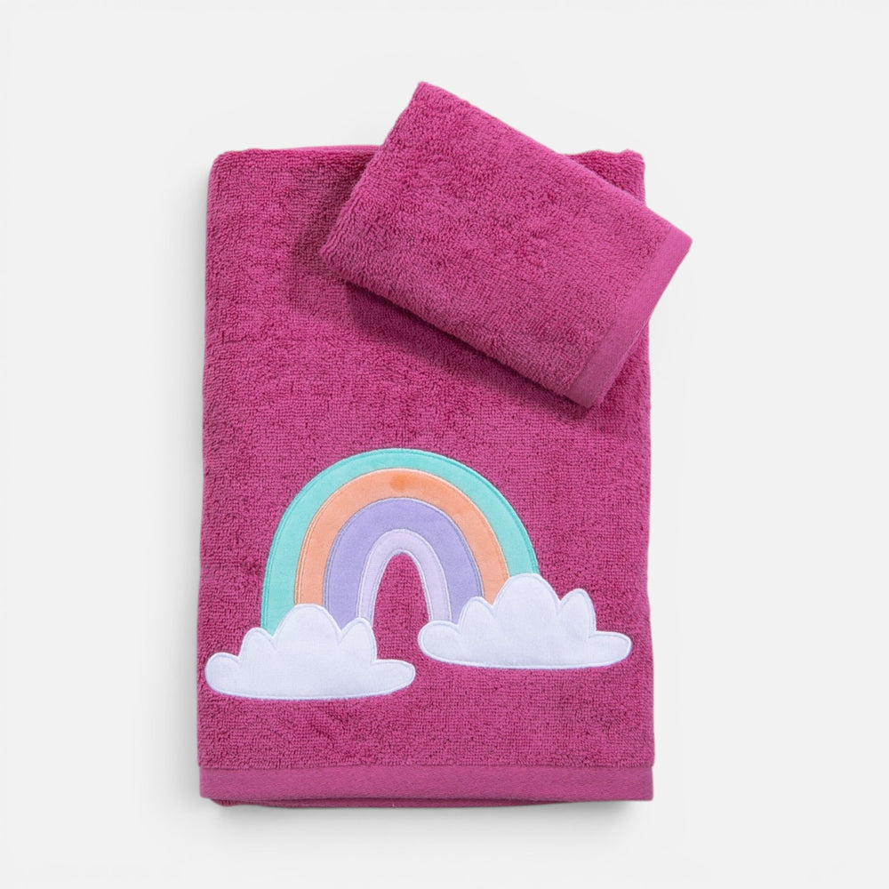 Πετσέτες Σετ 2Τμχ Ροζ Rainbow Mood Nef-Nef Homeware